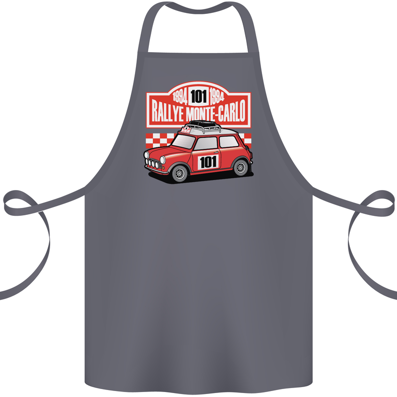 Rallye Monte Carlo Mini Rally Car Cotton Apron 100% Organic Steel
