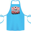Rallye Monte Carlo Mini Rally Car Cotton Apron 100% Organic Turquoise