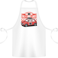 Rallye Monte Carlo Mini Rally Car Cotton Apron 100% Organic White
