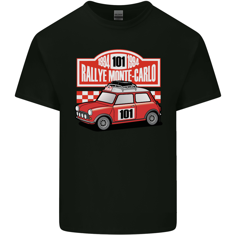 Rallye Monte Carlo Mini Rally Car Kids T-Shirt Childrens Black