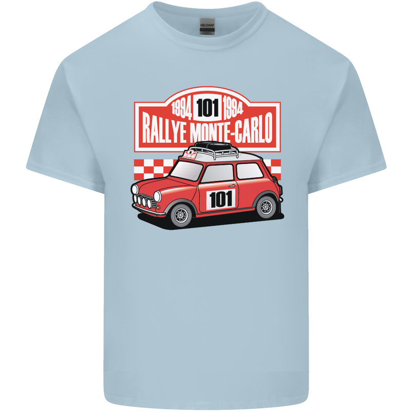 Rallye Monte Carlo Mini Rally Car Kids T-Shirt Childrens Light Blue