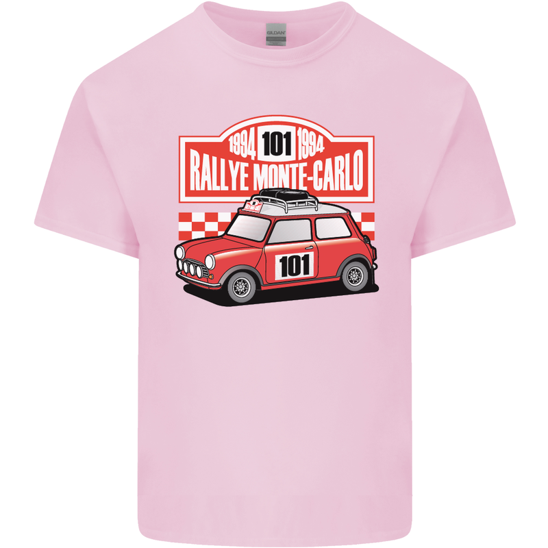 Rallye Monte Carlo Mini Rally Car Kids T-Shirt Childrens Light Pink