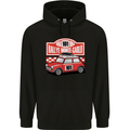 Rallye Monte Carlo Mini Rally Car Mens 80% Cotton Hoodie Black