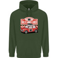 Rallye Monte Carlo Mini Rally Car Mens 80% Cotton Hoodie Forest Green