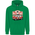 Rallye Monte Carlo Mini Rally Car Mens 80% Cotton Hoodie Irish Green