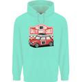 Rallye Monte Carlo Mini Rally Car Mens 80% Cotton Hoodie Peppermint