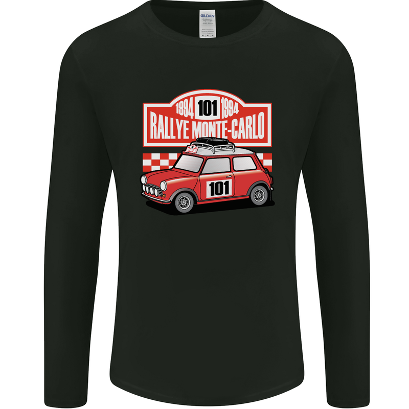 Rallye Monte Carlo Mini Rally Car Mens Long Sleeve T-Shirt Black