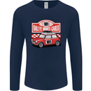 Rallye Monte Carlo Mini Rally Car Mens Long Sleeve T-Shirt Navy Blue
