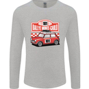 Rallye Monte Carlo Mini Rally Car Mens Long Sleeve T-Shirt Sports Grey