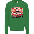 Rallye Monte Carlo Mini Rally Car Mens Sweatshirt Jumper Irish Green