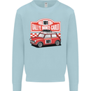 Rallye Monte Carlo Mini Rally Car Mens Sweatshirt Jumper Light Blue