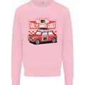 Rallye Monte Carlo Mini Rally Car Mens Sweatshirt Jumper Light Pink