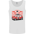 Rallye Monte Carlo Mini Rally Car Mens Vest Tank Top White