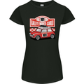 Rallye Monte Carlo Mini Rally Car Womens Petite Cut T-Shirt Black