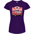 Rallye Monte Carlo Mini Rally Car Womens Petite Cut T-Shirt Purple
