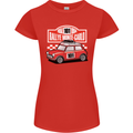Rallye Monte Carlo Mini Rally Car Womens Petite Cut T-Shirt Red