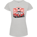 Rallye Monte Carlo Mini Rally Car Womens Petite Cut T-Shirt Sports Grey