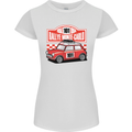 Rallye Monte Carlo Mini Rally Car Womens Petite Cut T-Shirt White