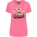 Rallye Monte Carlo Mini Rally Car Womens Wider Cut T-Shirt Azalea