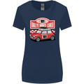 Rallye Monte Carlo Mini Rally Car Womens Wider Cut T-Shirt Navy Blue
