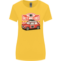 Rallye Monte Carlo Mini Rally Car Womens Wider Cut T-Shirt Yellow