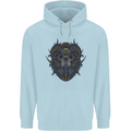 Ram Skull With Respirator Childrens Kids Hoodie Light Blue