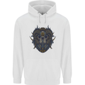 Ram Skull With Respirator Childrens Kids Hoodie White