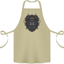 Ram Skull With Respirator Cotton Apron 100% Organic Khaki