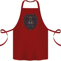 Ram Skull With Respirator Cotton Apron 100% Organic Maroon