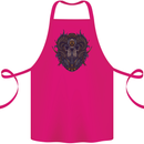 Ram Skull With Respirator Cotton Apron 100% Organic Pink