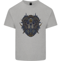 Ram Skull With Respirator Kids T-Shirt Childrens Sports Grey