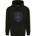 Ram Skull With Respirator Mens 80% Cotton Hoodie Black