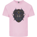Ram Skull With Respirator Mens Cotton T-Shirt Tee Top Light Pink
