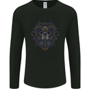 Ram Skull With Respirator Mens Long Sleeve T-Shirt Black