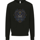 Ram Skull With Respirator Mens Sweatshirt Jumper Black