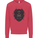 Ram Skull With Respirator Mens Sweatshirt Jumper Heliconia