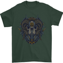 Ram Skull With Respirator Mens T-Shirt Cotton Gildan Forest Green