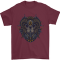 Ram Skull With Respirator Mens T-Shirt Cotton Gildan Maroon