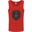Ram Skull With Respirator Mens Vest Tank Top Red