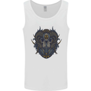Ram Skull With Respirator Mens Vest Tank Top White