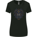 Ram Skull With Respirator Womens Wider Cut T-Shirt Black