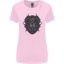 Ram Skull With Respirator Womens Wider Cut T-Shirt Light Pink