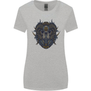 Ram Skull With Respirator Womens Wider Cut T-Shirt Sports Grey