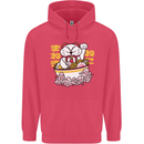 Ramen Lucky Cat Childrens Kids Hoodie Heliconia