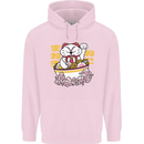 Ramen Lucky Cat Childrens Kids Hoodie Light Pink