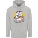 Ramen Lucky Cat Childrens Kids Hoodie Sports Grey