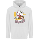Ramen Lucky Cat Childrens Kids Hoodie White