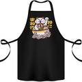 Ramen Lucky Cat Cotton Apron 100% Organic Black