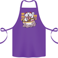 Ramen Lucky Cat Cotton Apron 100% Organic Purple