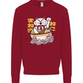Ramen Lucky Cat Kids Sweatshirt Jumper Red